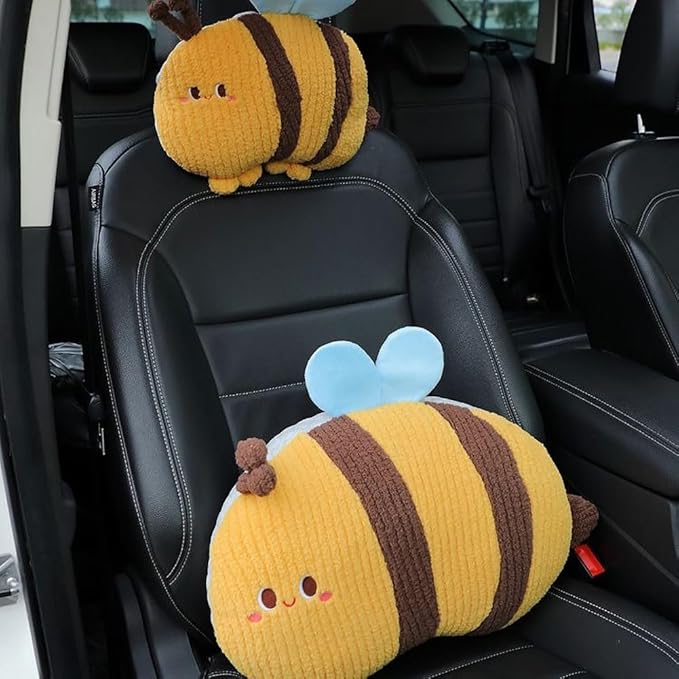 Bee-Shaped Car Headrest Neck Pillow - Drive in Style and Support-Bee Neck Pillow -1 PCS