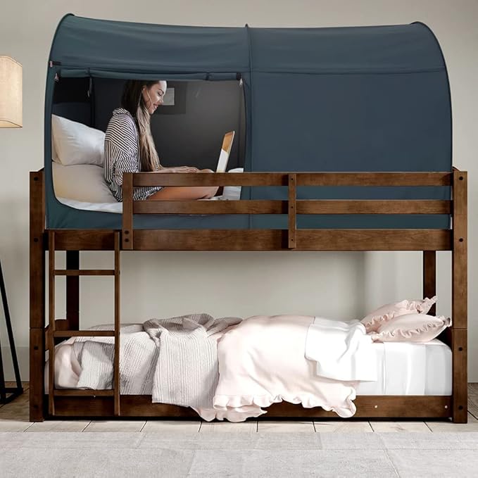 LEEDOR Bed Tent Dream Tents Bed Canopy Shelter Cabin Indoor Privacy Warm Breathable Pop Up Twin/Full/Queen for Kids and Adult Patent Pending(Mattress Not Included)