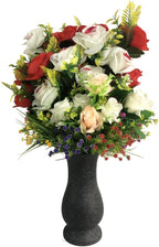 In Ground Grave Vase Cemetery Vase Grave Decoration Memorial Floral Vases with Spike and Floral Foam (Flowers are not Included)