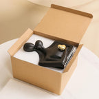 Porcelain Romantic Couple Figurines Statue Black Aesthetic Decorations Hugging Couple Sculptures - Modern Ceramic Sculpture Home Accents for Living Room Bedroom Coffee Table, Desktop, Bookshelf