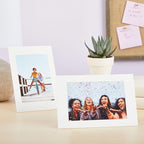 Juvale Picture Frames - 4x6 White Cardboard 50 Pack, Easel Back Tabletop - Paper Picture Frames for Crafts & DIY Decoration