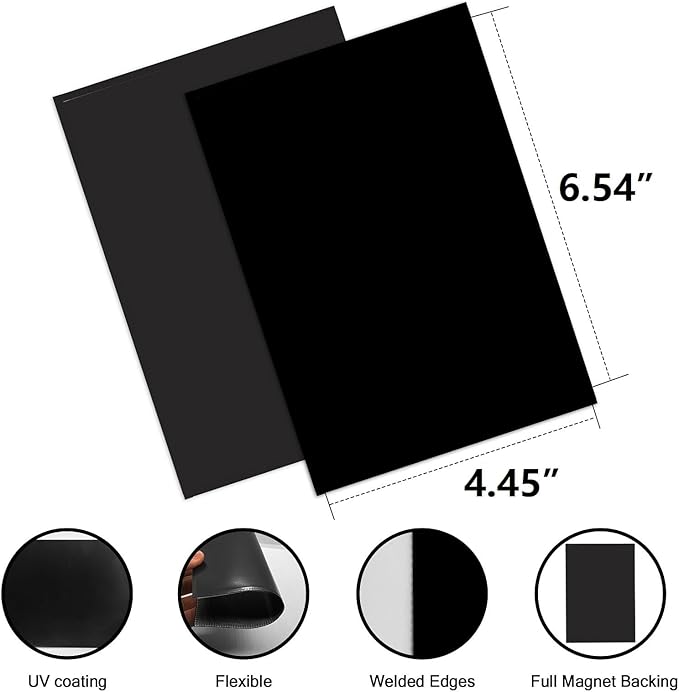 Black Magnetic Picture Frame 4X6 for Refrigerator-30 Pack,Black Photo Magnets Sleeves
