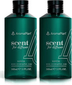 Aromaplan Hotel Scents Santal 5 Fl Oz (2 Pack), Luxury Aroma & Hotel Fragrance Diffuser Oil- Hotel Diffuser Oil for Aromatherapy- USA Made, Bigger Bottle, Bolder Aroma & Longer Lasting
