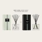 NEST New York Reed Diffuser, Indian Jasmine - 5.9 fl oz - Fragrance for Up to 90 Days - Reusable, Refillable Glass Holder - Includes 8 All-Natural Reed Sticks - Flame Free