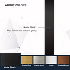 ANDY STAR Black Oblong Mirror, 32x40 Inch Black Oval Mirror for Bathroom with Stainless Steel Metal Frame, Wall Mouned for Bathroom, Living Room, Entryway