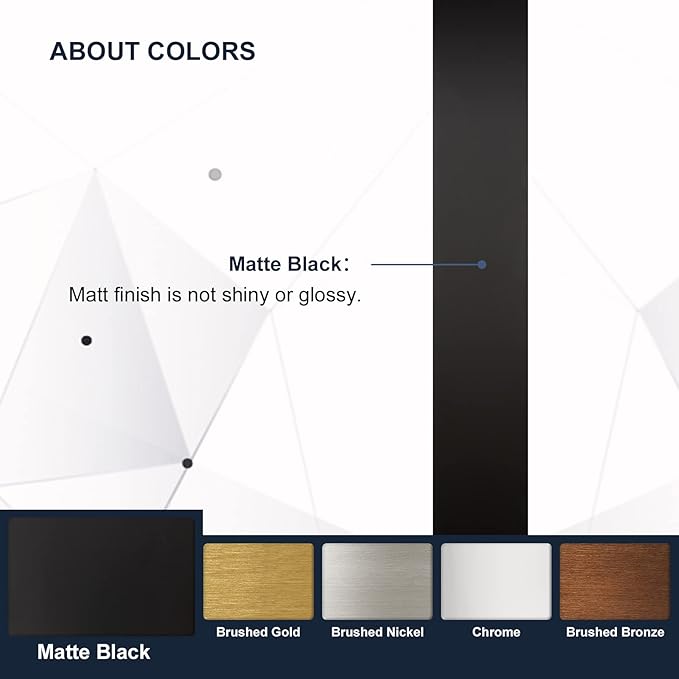 ANDY STAR 24"x36" Black Bathroom Mirror, Irregular Wall Mirror in Stainless Steel Metal Frame, Modern Matte Black Finish with Curved Edge Design, Wall-Mount Vertically or Horizontally