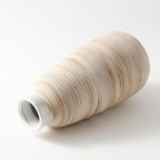 ALMA White Ceramic Vase 11 Inch Tall, Boho Vases for Tulips, Large Table Vase for Pampas Grass in Any Modern Home Decor, Kitchen Table Centerpiece, Shelf, Mantel Decor