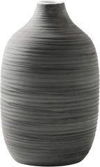 ALMA 9 in Contemporary Vessel for Room Decor Aesthetic|Decorative Black Gray Vase for Pampas Grass|Boho Vase for Coffee Table Centerpiece,Nightstand,Bookshelf,Minimalist Living Room,Bathroom Decor