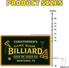 Personalized Billiards Neon Signs, Custom UV Printed Billiard LED Lights Sign, Decorative Wall Art, Lounge, Garage, Man Cave, Bar, Gaming Room Decor, Gifts For Men, Dad, Father, Friends