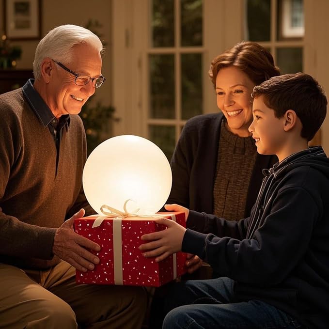 12-Inch LED Ball Light, Changing Glowing Orb Light with Remote, Soft Dimmable Globe Floor Lamp, Rechargeable Globe Mood Lamp, Waterproof Decorative Cordless Night Lights for Home Bedroom Nursery Patio