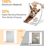 ALKB Funny Alpaca Metal Signs Farmhouse Bathroom Wall Decor Alpaca Lovers Gift 8 x 12 Inch