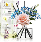 Cocod'or COCODOR Rose Flower Reed Diffuser/Pure Cotton/6.7oz(200ml)/1 Pack/Reed Diffuser, Reed Diffuser Set, Oil Diffuser & Reed Diffuser Sticks, Home Decor & Office Decor, Fragrance and Gifts