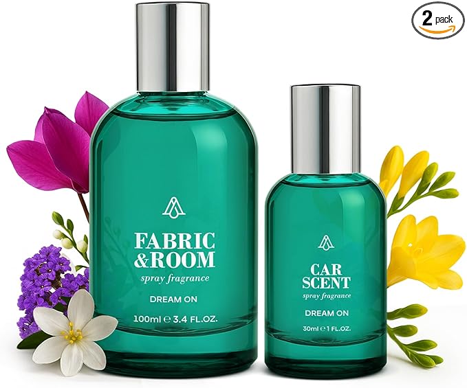 AromaPlan Natural luxurious Room Spray & Car Fragrance Kit, Dream On- Concentrated, Non-Toxic, Odor Eliminator & Long Lasting- Room Spray Air Freshener- Home, Car - 5 Star Hotel (100&30 ml)