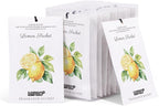 MYARO 12 Packs Lemon Scented Sachets for Drawer and Closet, Long-Lasting Closet Sachet Bags Drawer deodorizers Fresh Scents, Home Fragrance for Lover