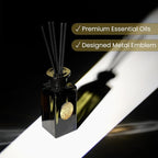 M&SENSE 6.3 oz Large Reed Diffuser Set | Lime Basil Scent Oil Diffuser with Sticks | Hotel Collection Non-Toxic Essential Oil |for Bedroom Bathroom Living Room