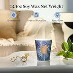 M&SENSE Ocean Breeze Scented Candles for Home, Lead-Free Wick Highly Scented Jar Candles, 14.1 Oz 80 Hours Lasting Burning Candles Gifts for Women, Relaxing Aromatherapy Candle for Stress Relief