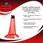 Mickey Mouse & Friends Kids Bed Canopy Curtains for Ceiling, Hanging Mosquito Netting Cover for Reading Nook, Sleeping Tent | Playroom Accessories, Home Decor Room Essentials