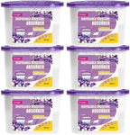 CANAGER Moisture Absorber Box-Odor Eliminator,Absorb Excess Moisture. Suitable for Wardrobe, Bedroom, Kitchen and Bathroom-6 Packs, Effectively Collect Water, Fresh Air,Freesia. Fuchsia