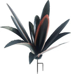 DIY Metal Agave Plant Art Yard Tequila Art Sculpture, Tequila Rustic Garden Sculpture Statue Outdoor Decor,Agave Metal Plants for Yard, Garden Lawn Ornaments (12 Leaves -Black)