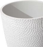 LA JOLIE MUSE 20inch Tall White Planters Set of 2,Large Tree Planters for Indoor Plants,Flower Containers for Front Porch, Honeycomb