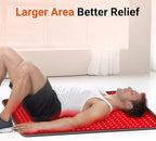 Comfytemp 41.5'' x 26'' Red Light Therapy Mat for Body, Near Infrared Light Therapy Pad with 560 LEDs, 660nm & 850nm Light Blanket for Back Belly Knee Joint Muscle Pain Relief, 96W