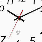 Lumuasky Atomic Wall Clock Analog 12 inch Silent Battery Operated Wall Clocks Modern Clock for Living Room, Office, Home, Bedroom, Kitchen, Bathroom