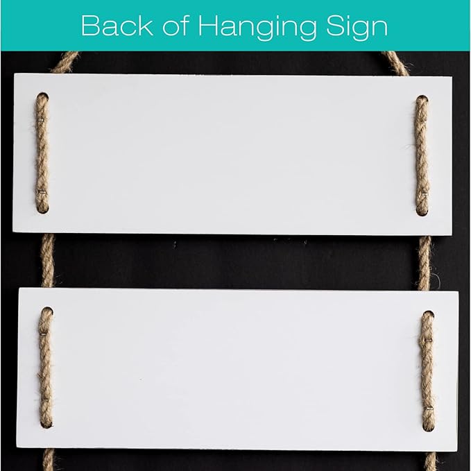 EXCELLO GLOBAL PRODUCTS Large Hanging Wall Sign: Rustic Wooden Decor (Grateful, Love, Believe, Thankful, Faith, Blessed) Hanging Wood Wall Decoration (11.75" x 32")