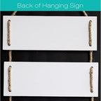 EXCELLO GLOBAL PRODUCTS Large Hanging Wall Sign: Rustic Wooden Decor (Grateful, Love, Believe, Thankful, Faith, Blessed) Hanging Wood Wall Decoration (11.75" x 32")