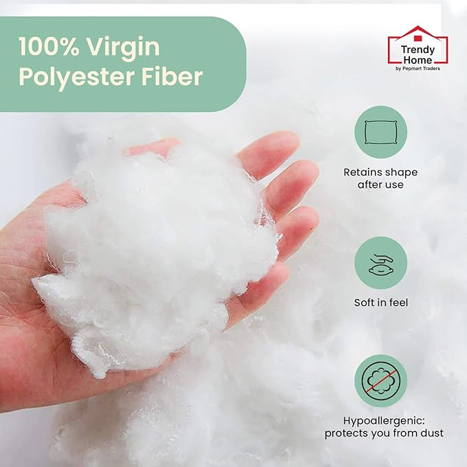 Trendy Home 20x20 100% Natural Cotton Throw Pillow Insert(Set of 2), Bed and Couch Pillows Stuffer Hypoallergenic, Decorative Home Outdoor Sofa Pillow Filler (Cotton, 2 Pack)