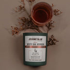 Journeyman Collection Candle, 15oz, Wooden Wick, White Oak Bourbon, Large Painted Jar
