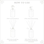 Reed Diffuser Set, 6.7 oz Teakwood Scented Reed Diffusers for Home with Sticks, Home Fragrance Oil Scent Diffuser for Bathroom, Decor & Gift