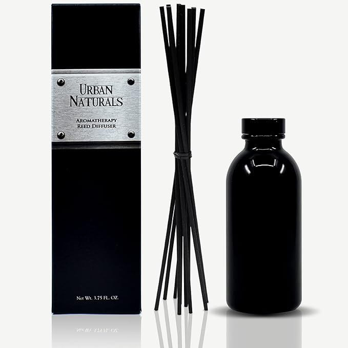 Urban Naturals Lavender Cedarwood Reed Diffuser Oil Set with Reed Sticks – Made in The USA