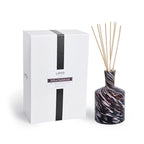 LAFCO New York Signature Reed Diffuser, Saffron Sandalwood - 15 oz - Up to 9 Months Fragrance Life - Reusable, Hand Blown Glass Vessel - Natural Wood Reeds - Made in The USA