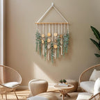 Artificial Eucalyptus Wall Decor Fake Greenery Leaves Stems Home Decor Wall Hanging Plants Boho Rustic Farmhouse Decor for Bedroom Kitchen Dining Room Livingroom Bathroom Livingroom (Small)