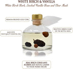 LOVSPA Reed Diffuser Set, White Birch & Vanilla Scented Oil Diffuser with Sticks, Home Fragrance Accessories for Bathroom Shelf Decor, Aroma Diffusers for Home or Office Fall Decor, USA Made