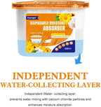 CANAGER Moisture Absorber Box - 6 Packs, 12.5 oz Cup, Jasmine Calendula, Odor Eliminator and Dehumidifier for Closet, Bedroom and Kitchen.