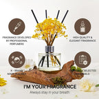 COCODOR Preserved Flower Reed Diffuser/Flower Garden/6.7oz/1Pack / Home Fragrance Scent Essential Oil Stick Diffuser for Bedroom Bathroom Home Décor