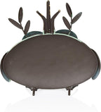 Alpine Corporation MCC808HH Metal Owl Queen, Whimsical Animal Outdoor Décor for Patio, Lawn & Garden, 8"H, Multicolor