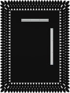 Kelly Miller 30"x40" Jeweled Bathroom Wall Mirror, Large Rectangle Mirror Decorative Mirror Luxury Vanity Mirror with Diamonds for Master Bath Half Bath Living Room Bedroom Fireplace Mantle Entryway