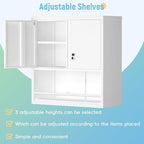 Wall Cabinets,Garage Metal Storage Cabinet with Shelf,Wall Storage Cabinet with Locking Door,Steel Cabinets for Kitchen,Home Office,Basement