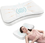 downluxe Cervical Neck Pillow for Sleeping, Side Sleeper Pillows for Adults, Ergonomic Pillow for Side, Back and Stomach Sleepers, Orthopedic Contour Memory Foam Pillows with Pillowcase, 26"L x 17"W