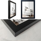 Kids Bathroom Wall Decor Funny Bathroom Wall Art Black and White Wall Decor Cute Penguins in Bathtub Canvas Print Painting Framed Farmhouse Animal Artwork
