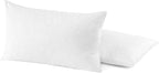 SNUG&COZY Luxury Goose Down Feather Pillow Inserts - 12x20IN, Double Layered Down-Proof Design, Ultra-Soft Cover, High Fill Weight, Pack of 2, White