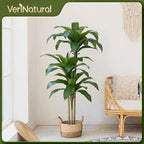 Artificial Dracaena Tree, 5FT Tall Fake Plants with UV Resistant Leaves, Faux Tropical Yucca Trees for Indoor Outdoor, Potted Large Floor Plant for Home Decor Living Room Porch, VN123
