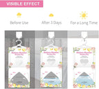 CANAGER Hanging Moisture Absorber, Lemon Rose Moistureproof Hanging Bag，Dehumidifier Bag (8 packs) Hanging Closet Dehumidifier Bags, Moisture Absorb 12.5 oz