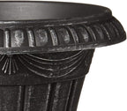PL20SL Classic Traditional Plastic Urn Planter Indoor/Outdoor, 10" x 12", Brushed Silver