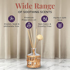 Folkulture Reed Diffusers for Home, 5 oz | Linen Scent Diffuser Oil with Sticks for Bathroom Decor Accessories, Living Room, Office, Desk| Natural Essential Oils | Housewarming Gifts | Sunkissed