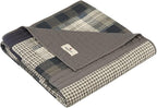 Woolrich Luxury Quilted Throw - Cabin Lifestyle, Patchwork with Moose Design All Season, Lightweight and Breathable Cozy Bedding Layer Throws for Couch Sofa, 50" W x 70" L, Winter Hills Tan