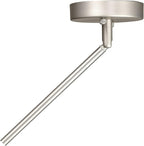 Linea di Liara Macchione Brushed Steel Pendant Light Fixtures Modern Pendant Lighting for Kitchen Island, Dining Room and Over Sink Lighting Hanging Fixture Industrial Mini Pendant Light, UL Listed