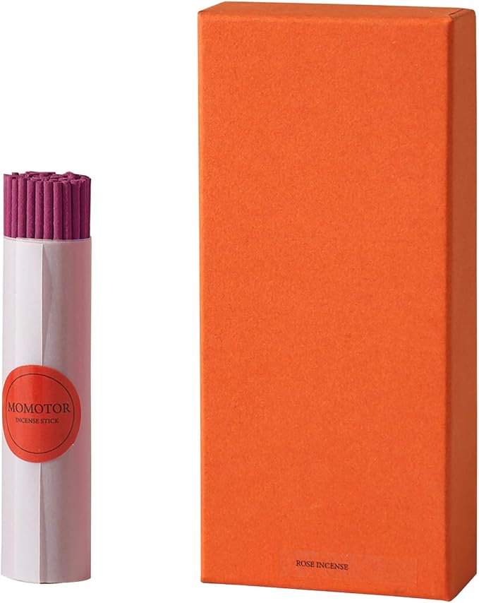 Rose Incense Sticks - 120 Natural Sticks for Relaxation & Air Purification | Perfect Home Fragrance with Natural Rose Aroma